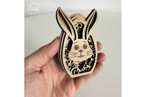 Easter Eggs Bundle Layered Templates, Wood Cut and Paper Cut Files SVG LaserCutano 