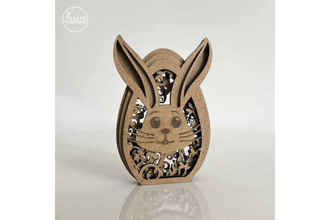 Easter Eggs Bundle Layered Templates, Wood Cut and Paper Cut Files SVG LaserCutano 