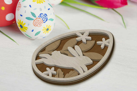 Easter Eggs Bundle, Multialyer Decorative Cut Template, Laser Cut Files SVG LaserCutano 