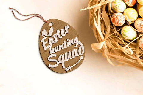 Easter Eggs Bundle, Multilayer Decorative Templates, Laser Cut Files SVG LaserCutano 