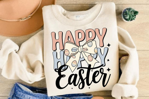 Easter Eggs Coquette Bow PNG, Easter PNG Sublimation Design Sublimation Regulrcrative 