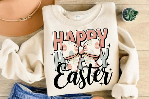 Easter Eggs Coquette Bow PNG, Easter PNG Sublimation Design Sublimation Regulrcrative 