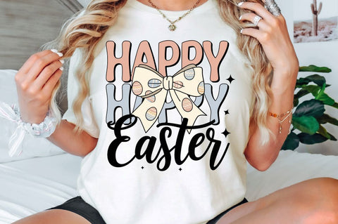Easter Eggs Coquette Bow PNG, Easter PNG Sublimation Design Sublimation Regulrcrative 