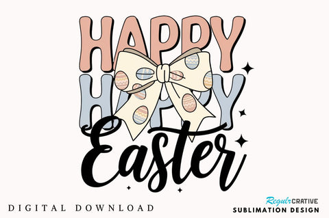 Easter Eggs Coquette Bow PNG, Easter PNG Sublimation Design Sublimation Regulrcrative 