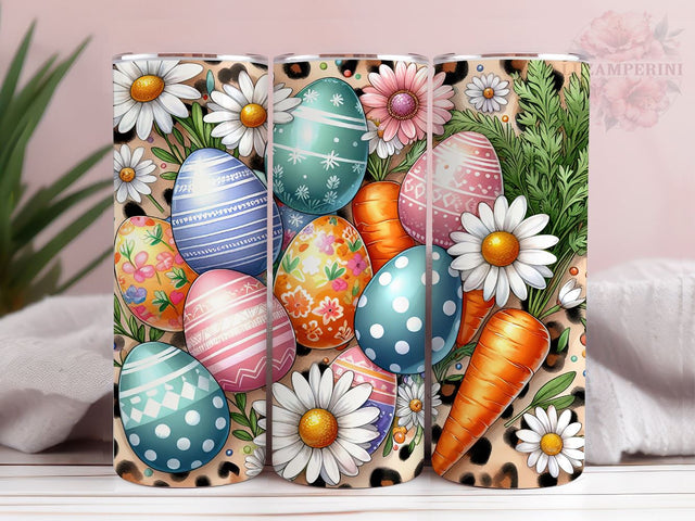 Easter eggs daisies carrots 20oz Tumbler Wrap PNG, Easter Egg Png, Straight & Tapered Tumbler Wrap, Happy Easter Tumbler Wrap, Instant Digital Download Sublimation Li Zamperini 