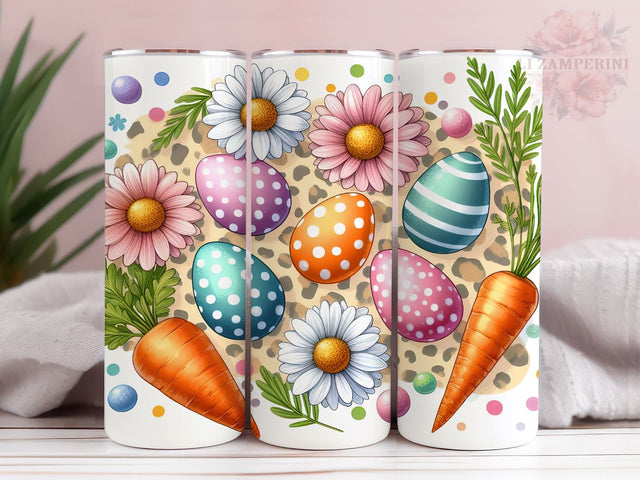 Easter eggs daisies carrots 20oz Tumbler Wrap PNG, Easter Egg Png, Straight & Tapered Tumbler Wrap, Happy Easter Tumbler Wrap, Instant Digital Download Sublimation Li Zamperini 