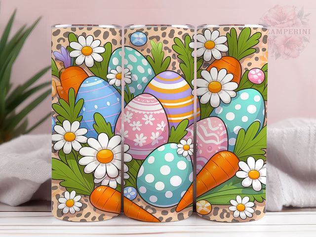 Easter eggs daisies carrots 20oz Tumbler Wrap PNG, Easter Egg Png, Straight & Tapered Tumbler Wrap, Happy Easter Tumbler Wrap, Instant Digital Download Sublimation Li Zamperini 