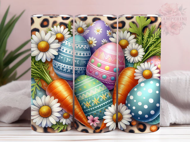 Easter eggs daisies carrots 20oz Tumbler Wrap PNG, Easter Egg Png, Straight & Tapered Tumbler Wrap, Happy Easter Tumbler Wrap, Instant Digital Download Sublimation Li Zamperini 
