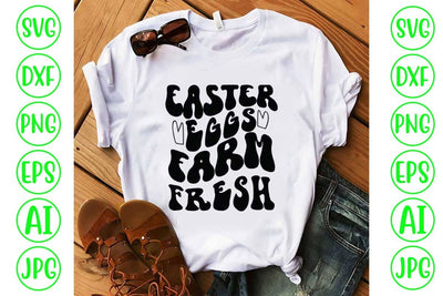 Easter Eggs Farm Fresh Retro SVG Design SVG Syaman 
