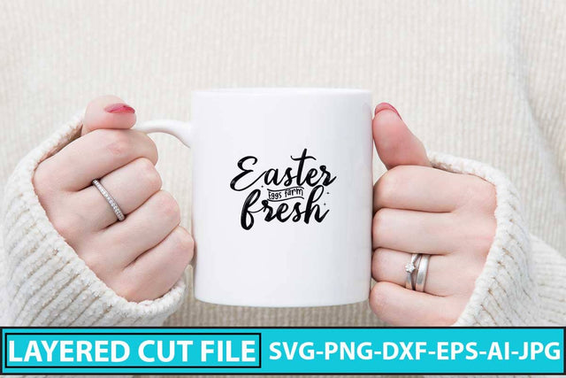 Easter Eggs Farm Fresh SVG Cut File SVG Syaman 