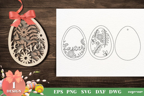 Easter Eggs Gift Tags Svg Bundle SVG SvgOcean 