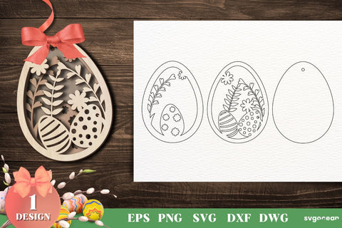 Easter Eggs Gift Tags Svg Bundle SVG SvgOcean 