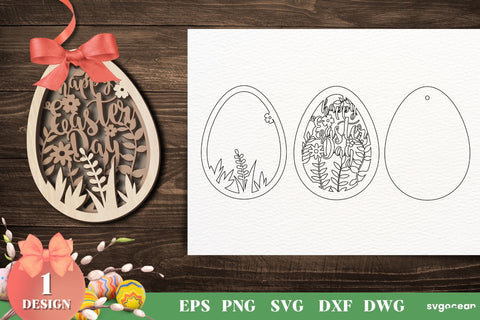 Easter Eggs Gift Tags Svg Bundle SVG SvgOcean 