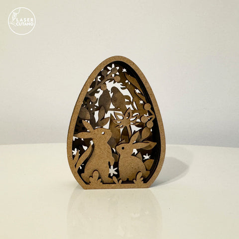 Easter Eggs Set, Decorative Multilayer Templates, Laser Cut Files SVG LaserCutano 