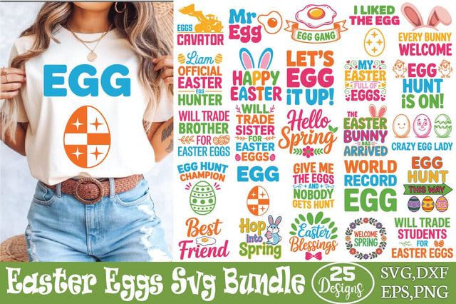 Easter Eggs SVG Designs Bundle SVG Angelina750 