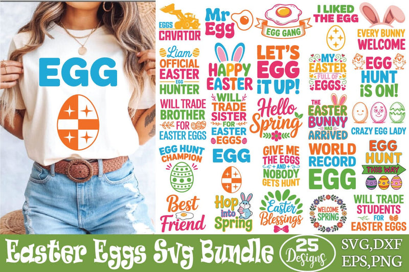 Easter Eggs SVG Designs Bundle SVG Angelina750 