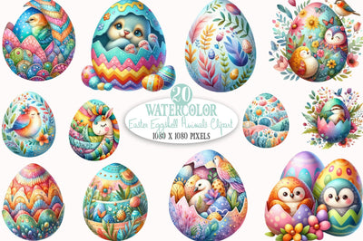 Easter Eggshell Animals Sublimation Sublimation SVGista 