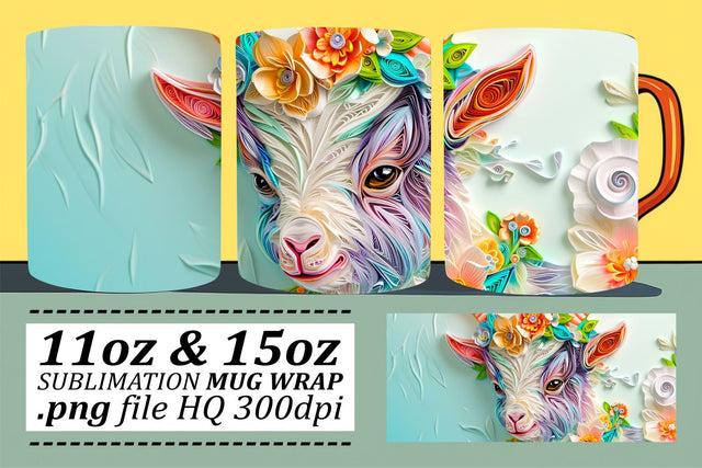 Easter Eggstravaganza 3D Mug Design, Sublimation Wrap, Happy Easter, Spring Celebration Sublimation afrosvg 