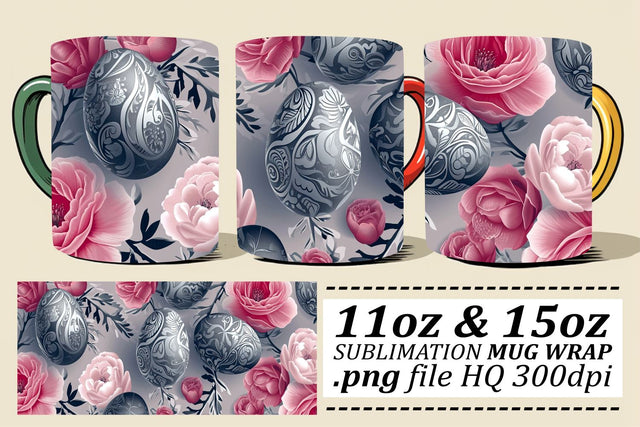 Easter Eggstravaganza Drinkware | Spring Sublimation 11oz 15oz Sublimation afrosvg 
