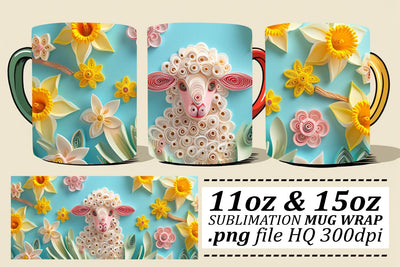 Easter Eggstravaganza Mug Wrap Sublimation afrosvg 