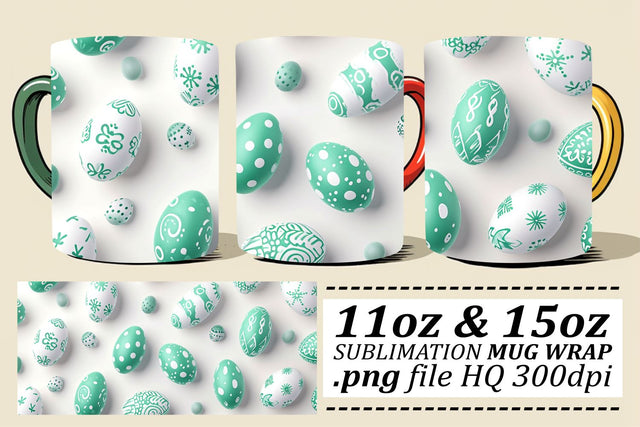 Easter Eggstravaganza Mugs | Spring Sublimation 11oz 15oz Sublimation afrosvg 