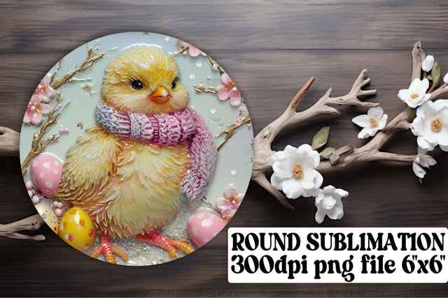 Easter Eggstravaganza Sublimation Trio - Circle, Keychain, Coaster Sublimation afrosvg 