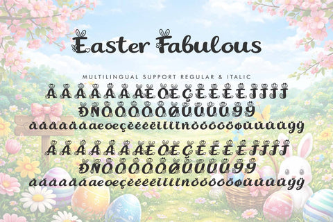 Easter Fabulous Font Prasetya Letter 