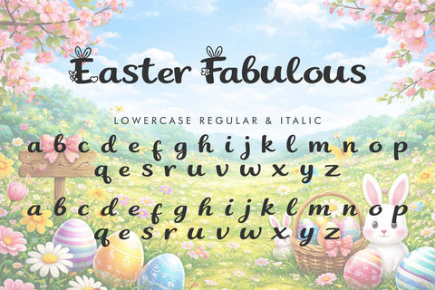 Easter Fabulous Font Prasetya Letter 