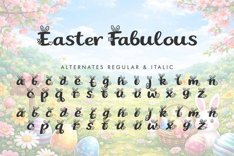 Easter Fabulous Font Prasetya Letter 