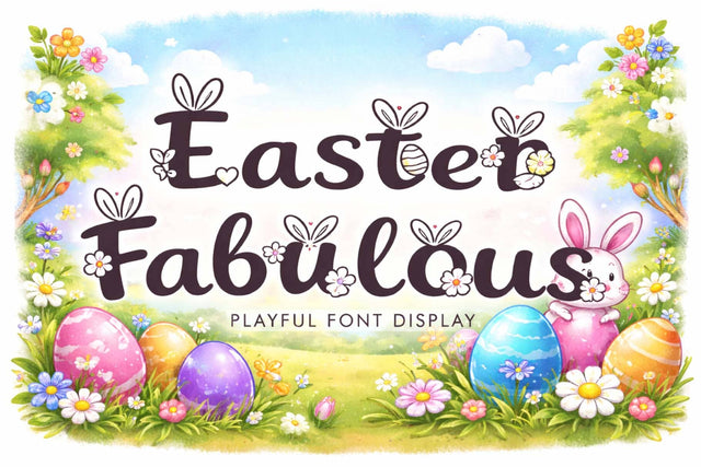 Easter Fabulous Font Prasetya Letter 