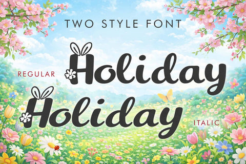 Easter Fabulous Font Prasetya Letter 