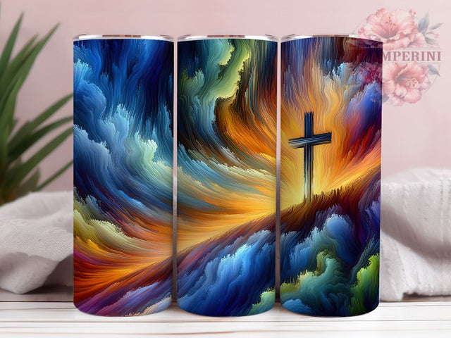 Easter Faith Cross Tumbler, Christian Faith Tumbler, Religious Easter Wrap, Stylish 20oz Wrap, Sublimation Design, Trendy Gift Idea, Inspirational Christian Tumbler Sublimation Li Zamperini 