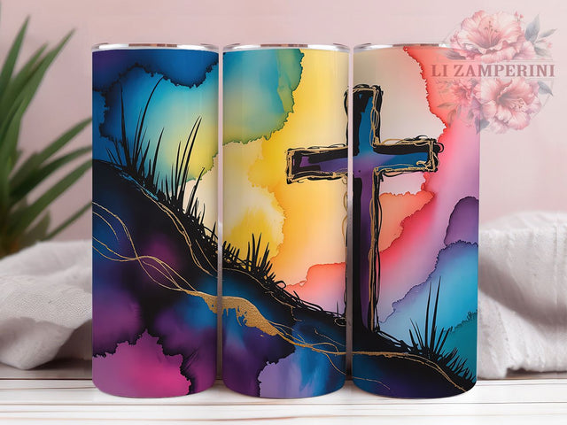 Easter Faith Cross Tumbler, Christian Faith Tumbler, Religious Easter Wrap, Stylish 20oz Wrap, Sublimation Design, Trendy Gift Idea, Inspirational Christian Tumbler Sublimation Li Zamperini 