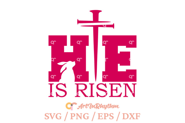Easter faith svg, He is risen svg SVG Artinrhythm shop 