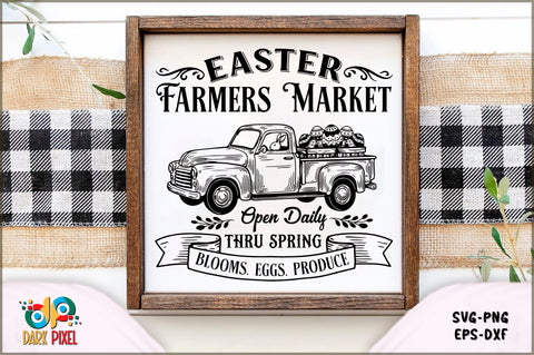 Easter farmers market open daily thru spring blooms. eggs. produce SVG Sublimation Shetara Begum 