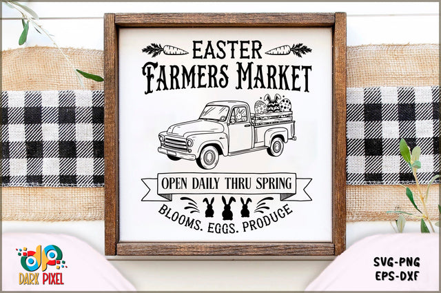 Easter farmers market open daily thru spring blooms. eggs. produce SVG Sublimation Shetara Begum 