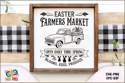 Easter farmers market open daily thru spring blooms. eggs. produce SVG Sublimation Shetara Begum 