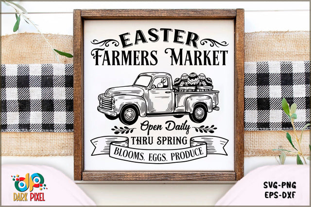 Easter farmers market open daily thru spring blooms. eggs. produce SVG Sublimation Shetara Begum 