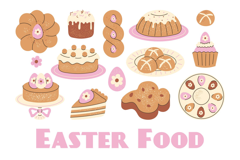 Easter Food Elements PNG Clipart Sublimation Rin Green 