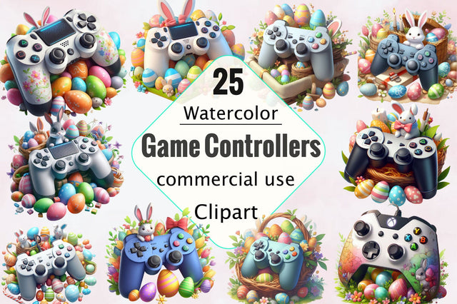 Easter Game Controllers Sublimation PNG Sublimation SVGArt 