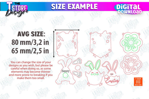 Easter Garlands Bundle | Easter Banner | Easter Decorations | Home Décor | Holiday | CNC Files SVG The T Store Design 