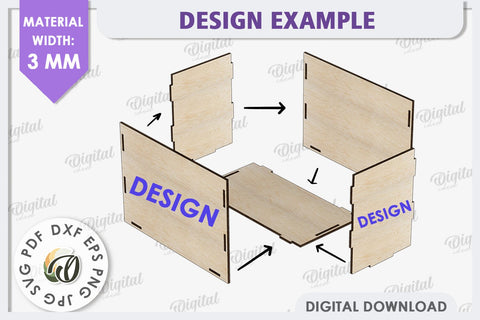 Easter Gift Box Laser Cut. Treats Box. Happy Easter SVG SVG Evgenyia Guschina 