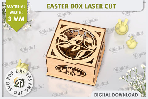 Easter Gift Boxes Laser Cut Bundle. Easter Treats Boxes SVG SVG Evgenyia Guschina 