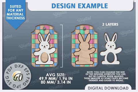 Easter Gift Tag Laser Cut. Easter Basket Tag SVG SVG Evgenyia Guschina 