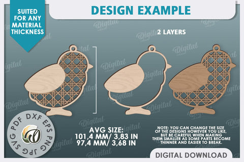 Easter Gift Tag LaserCut. Personalized Basket Tag SVG Evgenyia Guschina 