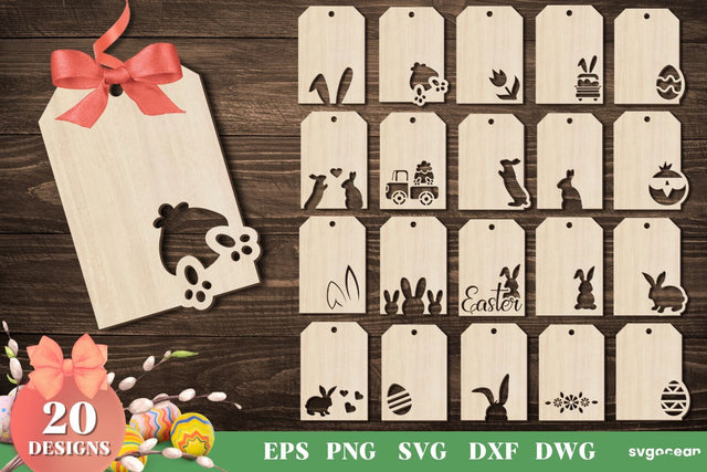 Easter Gift Tags Svg Bundle SVG SvgOcean 