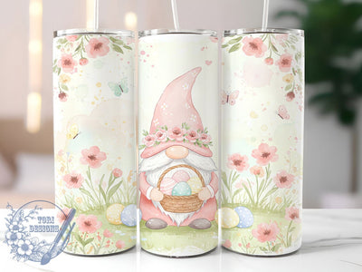 Easter Gnome 20oz Festive Tumbler, Spring Drinkware, 20oz Sublimation Wrap, Holiday Decor Mug, Cute Gnome Design, Easter Bunny Gift, Festive Tumbler Sublimation ToriDesigns 