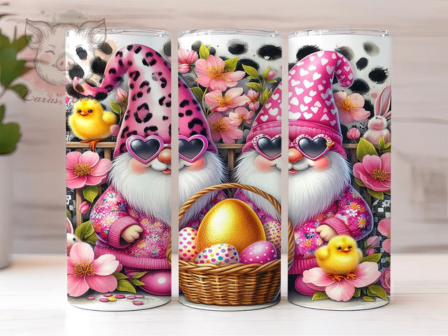 Easter Gnome 20oz Tumbler Wrap, Gnome Egg Basket Design, 20oz Sublimation Wrap, Cute Easter Drinkware, Custom Gnome Tumbler, Easter Decor, Spring Gnome Gift Sublimation Lara' s Designs 