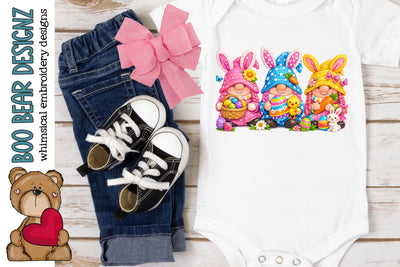 Easter Gnome Clipart Sublimation Boo Bear Designz 