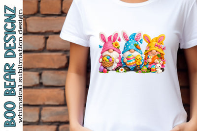 Easter Gnome Clipart Sublimation Boo Bear Designz 